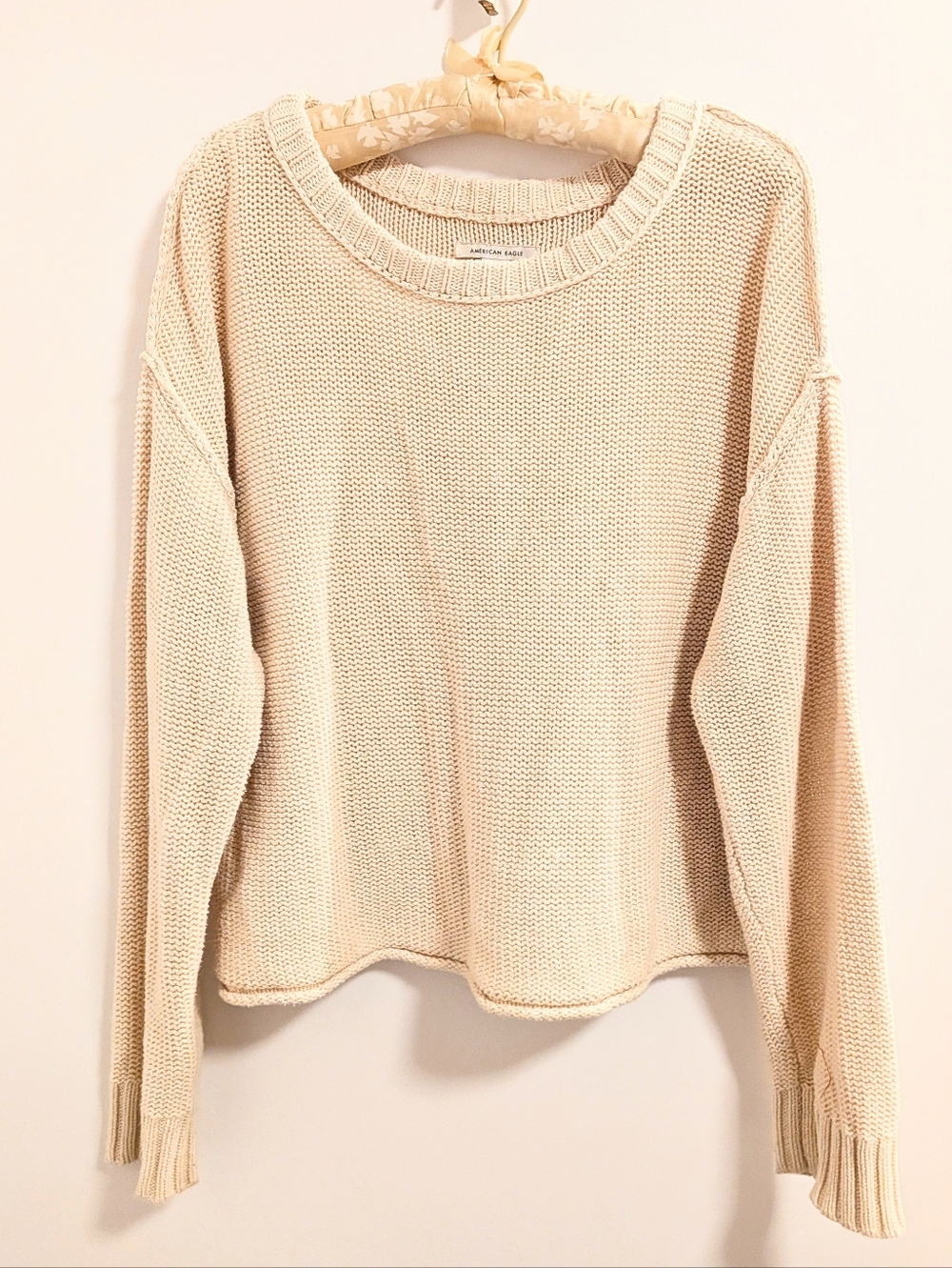 American Eagle Crewneck Sweater - Cream